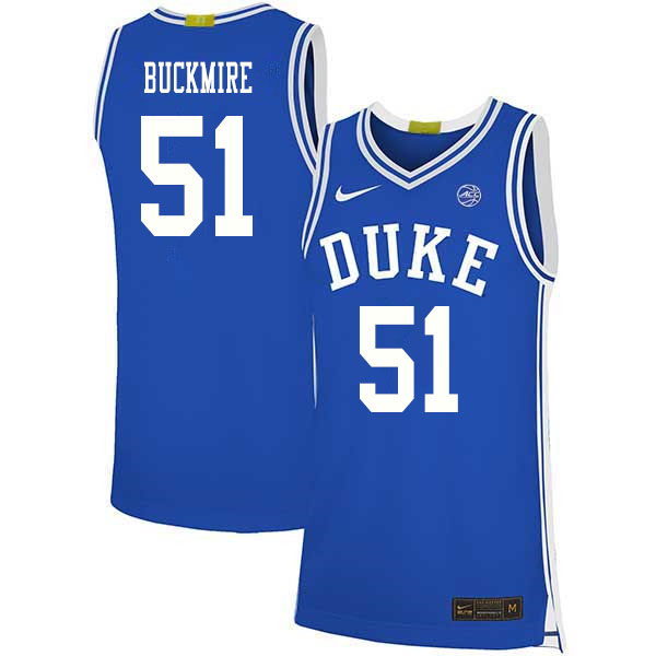 Duke Blue Devils #51 Mike Buckmire College Basketball Jerseys Sale-Blue